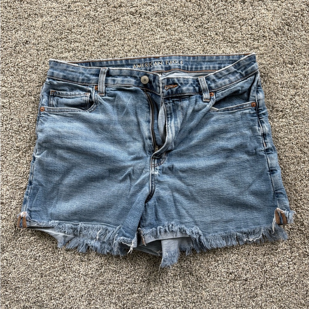 American Eagle Outfitters Women's Frayed Hem Jean Shorts